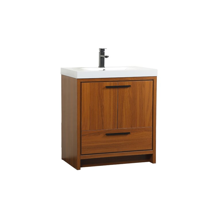 Albers 30'' Single Bathroom Vanity with Resin Top